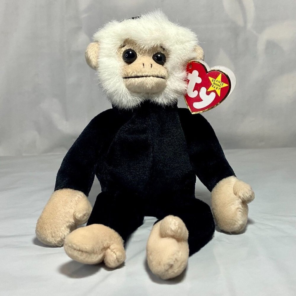 Ty Beanie Baby Original Mooch Spider Monkey 1998 Hangβ Tag 1999 Tush Tag Errors